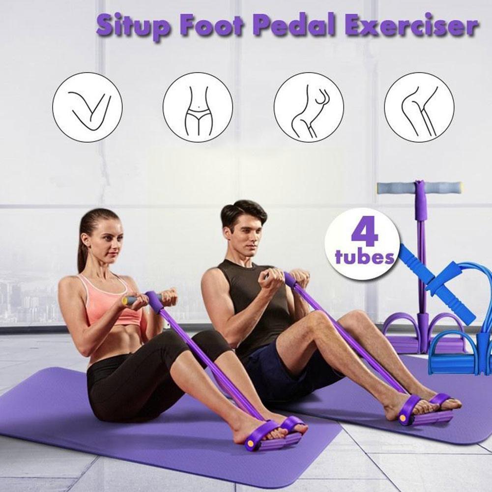 Sit-up Elastic Pull Rope Pedal Tummy Trimmer - Martifyy