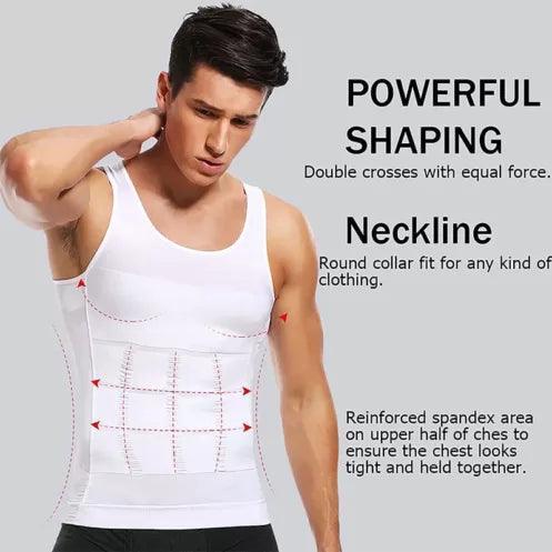 Men's Slimming Body Shaper Cooling T-Shirt - Fitone
